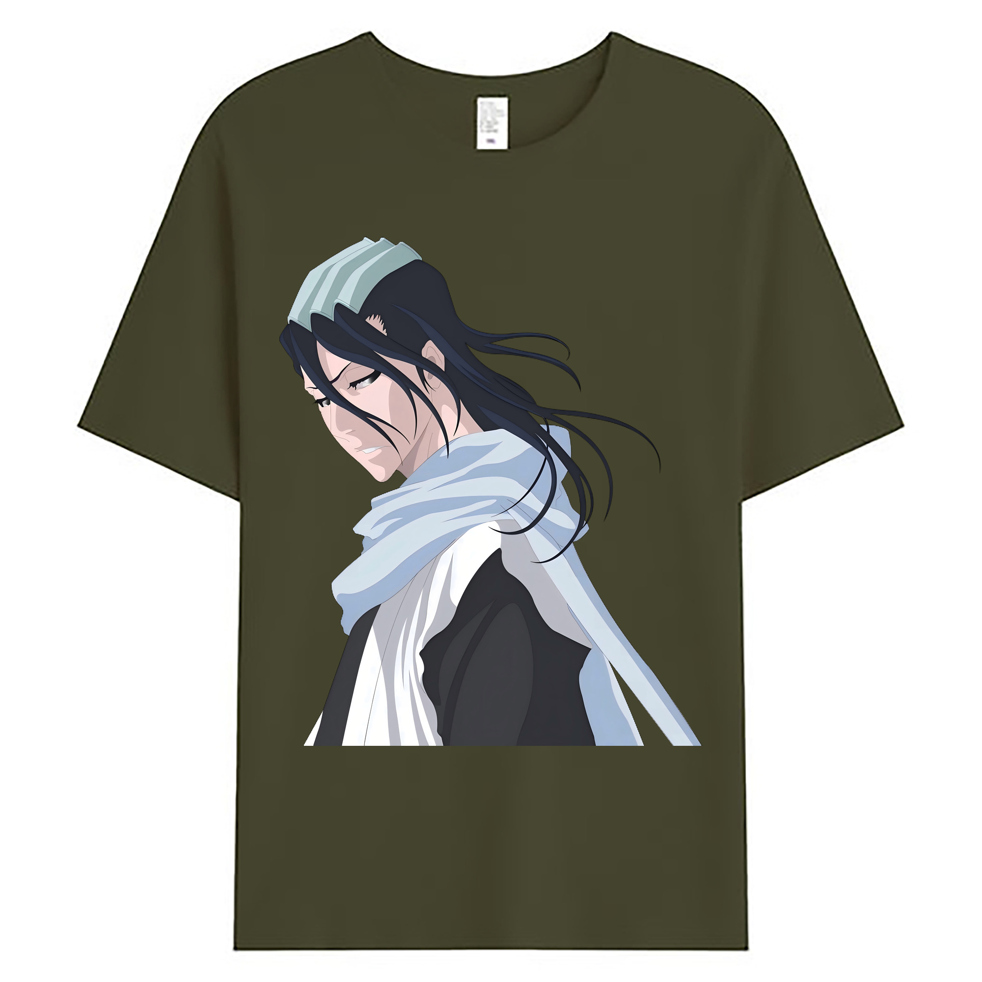 （画像用） ブリーチ くちき びゃくや BLEACH Kuchiki Byakuya 綿100％ メンズ半袖Tシャツ｜肌触りやわらか＆通気性